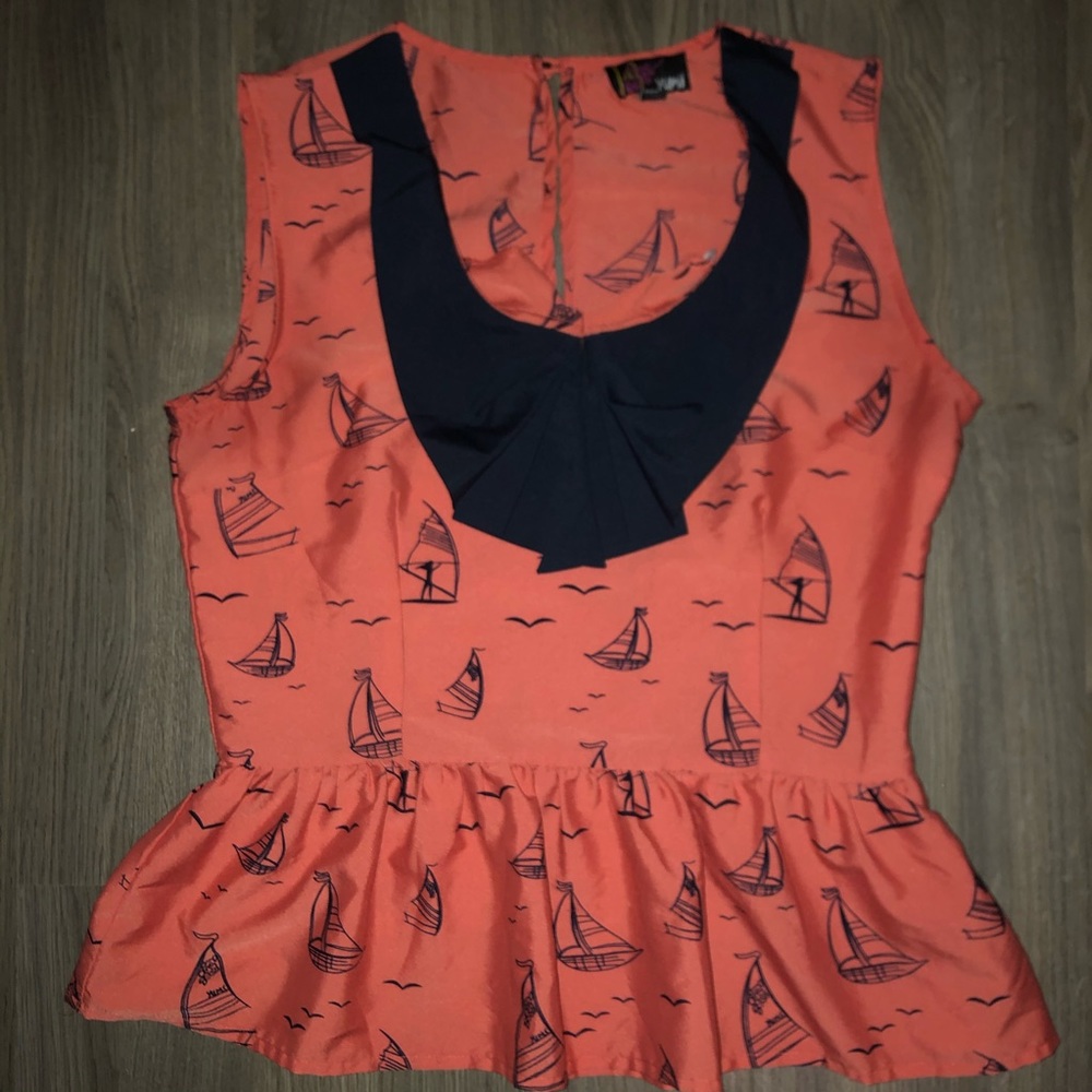 Sail boat crop